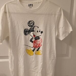 Disney Mickey Mouse Retro Tee White Short Sleeve